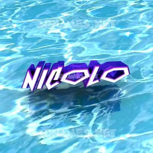 nicolo in Water style - 3D name wallpaper