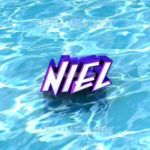 niel in Water style - 3D name wallpaper