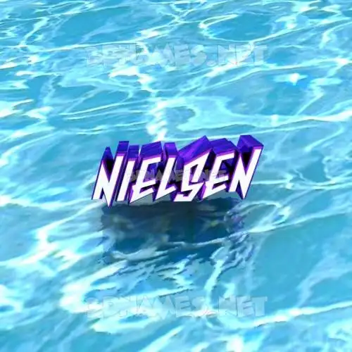 nielsen in Water style - 3D name wallpaper nielsen in Water style - 3D name wallpaper