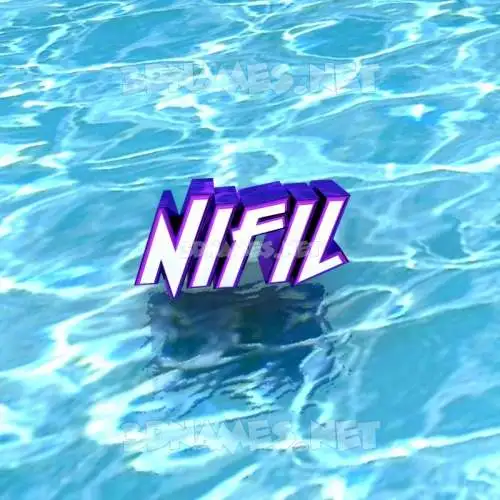 nifil in Water style - 3D name wallpaper nifil in Water style - 3D name wallpaper