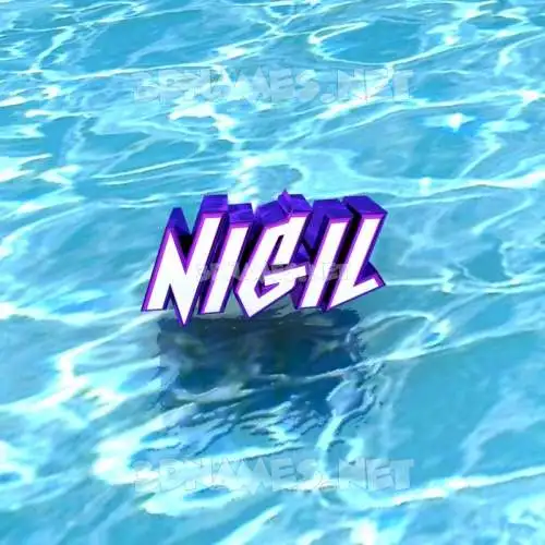 nigil in Water style - 3D name wallpaper nigil in Water style - 3D name wallpaper