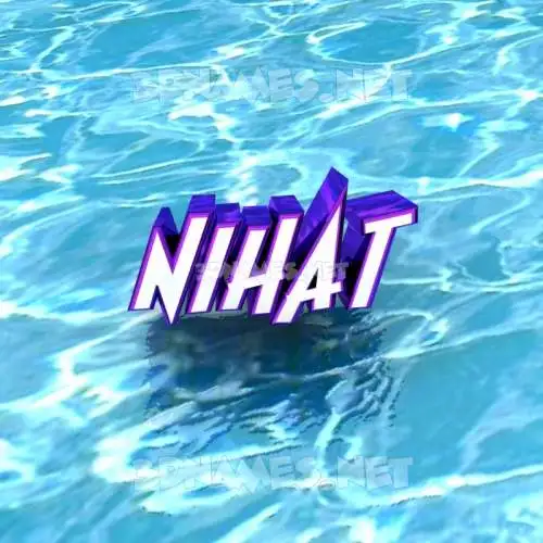 nihat in Water style - 3D name wallpaper nihat in Water style - 3D name wallpaper