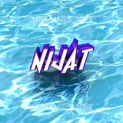 nijat in Water style - 3D name wallpaper nijat in Water style - 3D name wallpaper