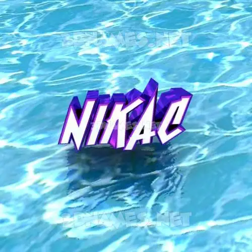 nikac in Water style - 3D name wallpaper nikac in Water style - 3D name wallpaper