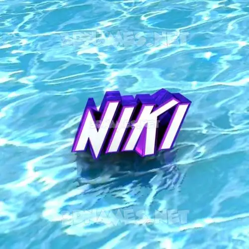 niki in Water style - 3D name wallpaper niki in Water style - 3D name wallpaper
