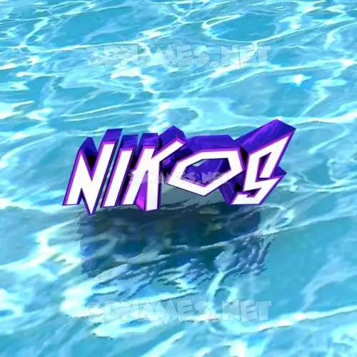 nikos in Water style - 3D name wallpaper nikos in Water style - 3D name wallpaper