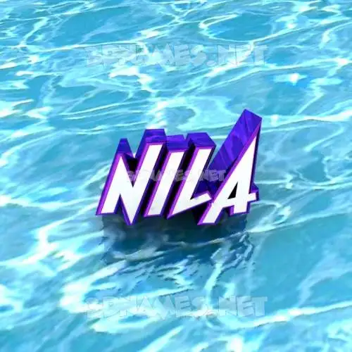 nila in Water style - 3D name wallpaper nila in Water style - 3D name wallpaper
