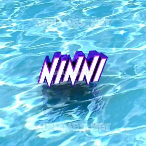 ninni in Water style - 3D name wallpaper ninni in Water style - 3D name wallpaper