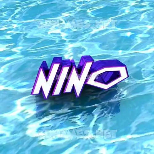 nino in Water style - 3D name wallpaper nino in Water style - 3D name wallpaper