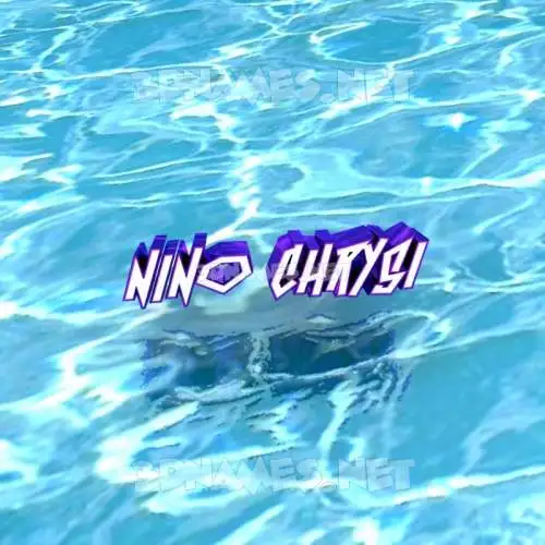 nino chrysi in Water style - 3D name wallpaper