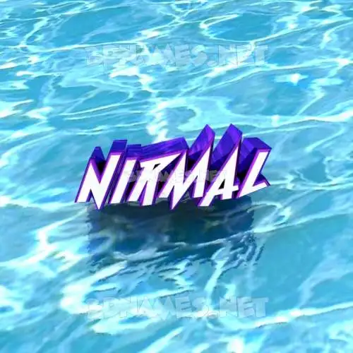 nirmal in Water style - 3D name wallpaper