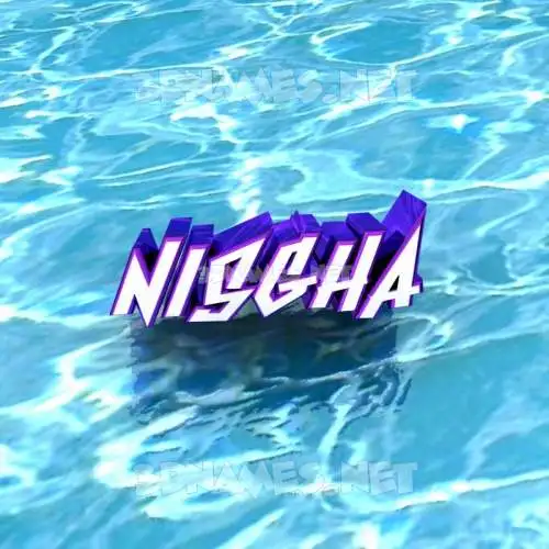 nisgha in Water style - 3D name wallpaper nisgha in Water style - 3D name wallpaper