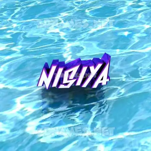 nisiya in Water style - 3D name wallpaper nisiya in Water style - 3D name wallpaper