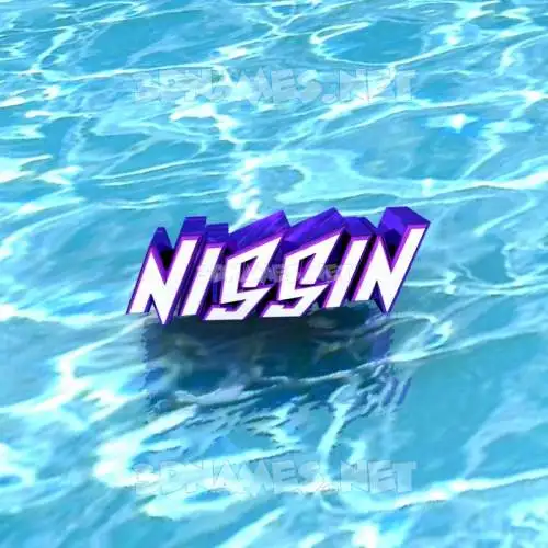 nissin in Water style - 3D name wallpaper nissin in Water style - 3D name wallpaper