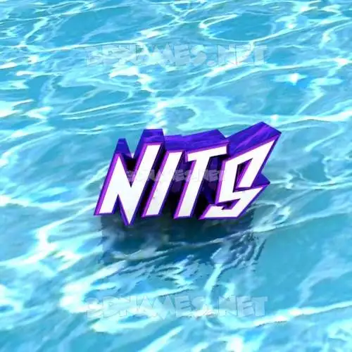 nits in Water style - 3D name wallpaper nits in Water style - 3D name wallpaper