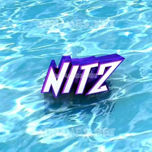 nitz in Water style - 3D name wallpaper nitz in Water style - 3D name wallpaper