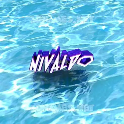 nivaldo in Water style - 3D name wallpaper