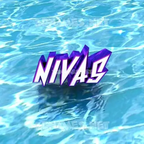 nivas in Water style - 3D name wallpaper nivas in Water style - 3D name wallpaper