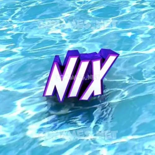 nix in Water style - 3D name wallpaper nix in Water style - 3D name wallpaper