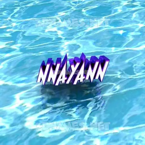 nnayann in Water style - 3D name wallpaper nnayann in Water style - 3D name wallpaper