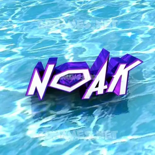 noak in Water style - 3D name wallpaper noak in Water style - 3D name wallpaper