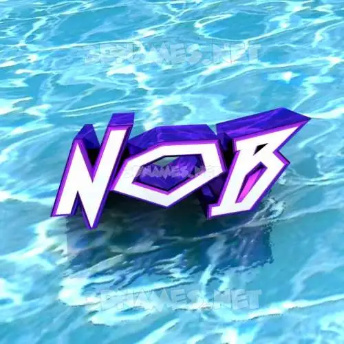 nob in Water style - 3D name wallpaper nob in Water style - 3D name wallpaper