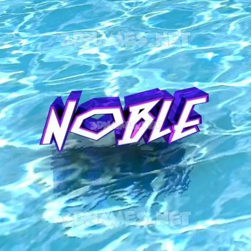 noble in Water style - 3D name wallpaper noble in Water style - 3D name wallpaper