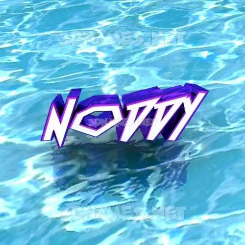 noddy in Water style - 3D name wallpaper noddy in Water style - 3D name wallpaper