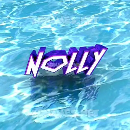 nolly in Water style - 3D name wallpaper
