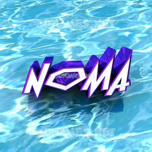 noma in Water style - 3D name wallpaper noma in Water style - 3D name wallpaper