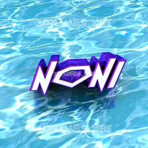 noni in Water style - 3D name wallpaper