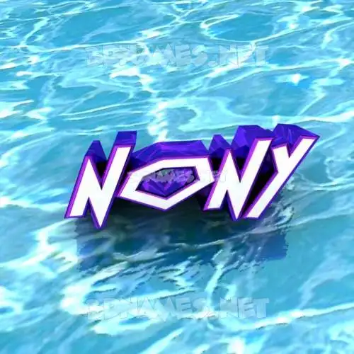 nony in Water style - 3D name wallpaper nony in Water style - 3D name wallpaper