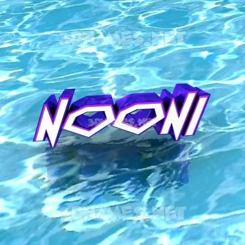 nooni in Water style - 3D name wallpaper nooni in Water style - 3D name wallpaper