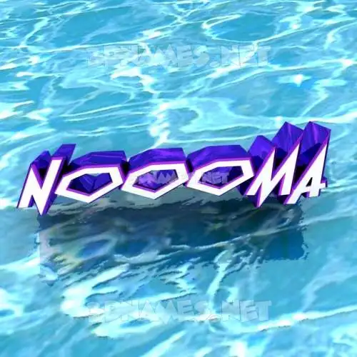 noooma in Water style - 3D name wallpaper