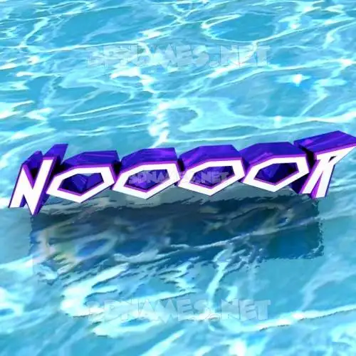 noooor in Water style - 3D name wallpaper