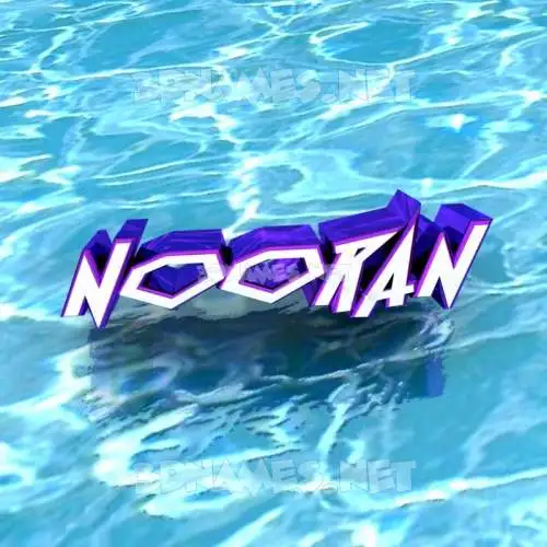 nooran in Water style - 3D name wallpaper nooran in Water style - 3D name wallpaper
