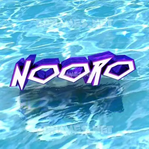 nooro in Water style - 3D name wallpaper nooro in Water style - 3D name wallpaper