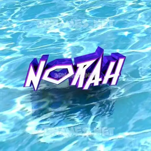 norah in Water style - 3D name wallpaper norah in Water style - 3D name wallpaper