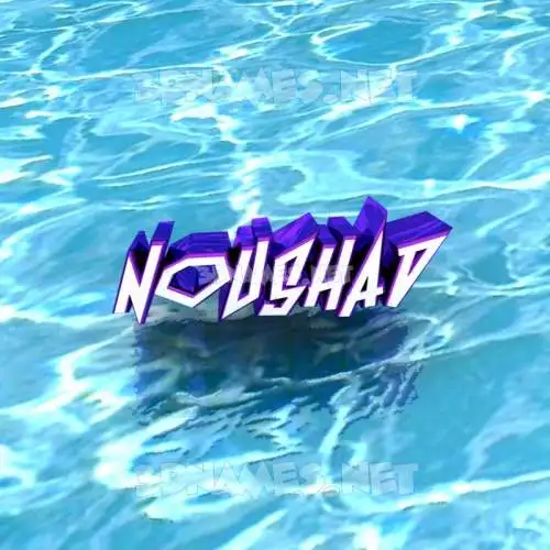 noushad in Water style - 3D name wallpaper noushad in Water style - 3D name wallpaper