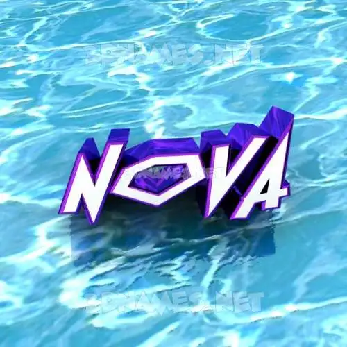 nova in Water style - 3D name wallpaper nova in Water style - 3D name wallpaper