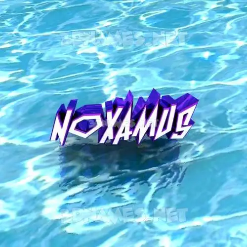 noxamus in Water style - 3D name wallpaper