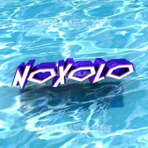noxolo in Water style - 3D name wallpaper
