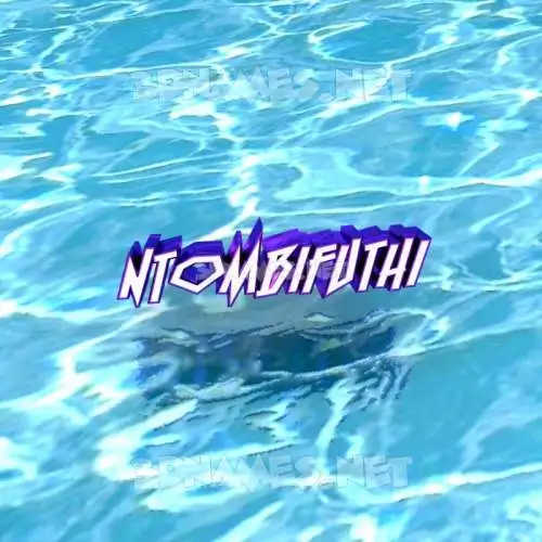 ntombifuthi in Water style - 3D name wallpaper