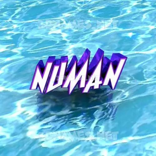 numan in Water style - 3D name wallpaper numan in Water style - 3D name wallpaper