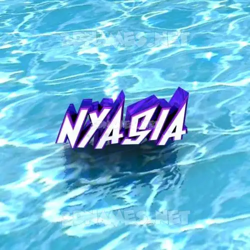 nyasia in Water style - 3D name wallpaper nyasia in Water style - 3D name wallpaper