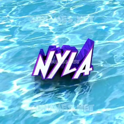nyla in Water style - 3D name wallpaper nyla in Water style - 3D name wallpaper