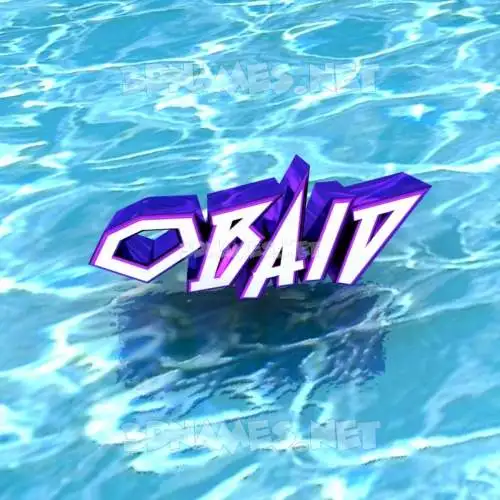obaid in Water style - 3D name wallpaper obaid in Water style - 3D name wallpaper