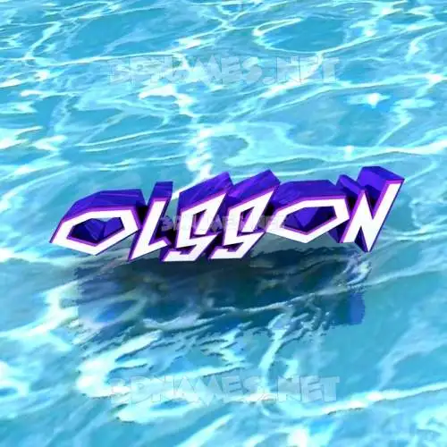 olsson in Water style - 3D name wallpaper olsson in Water style - 3D name wallpaper