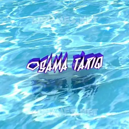 osama tariq in Water style - 3D name wallpaper