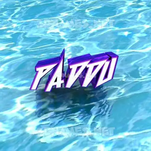 paddu in Water style - 3D name wallpaper paddu in Water style - 3D name wallpaper